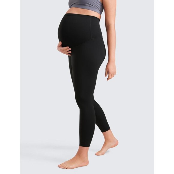 Womens Butterluxe Maternity Leggings Over The Belly 25" - Buttery Soft Workout A - Picture 5 of 8